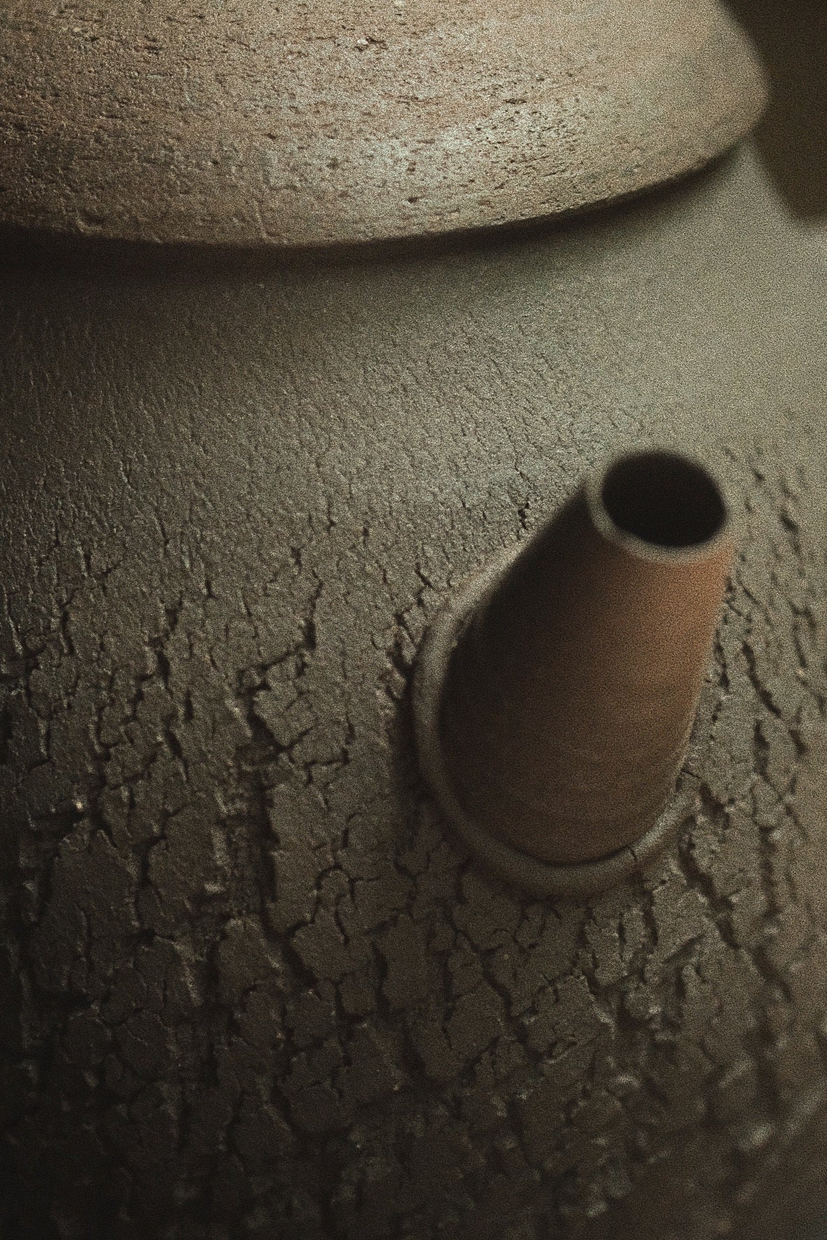 yixing sidehandle teapot • woodfired