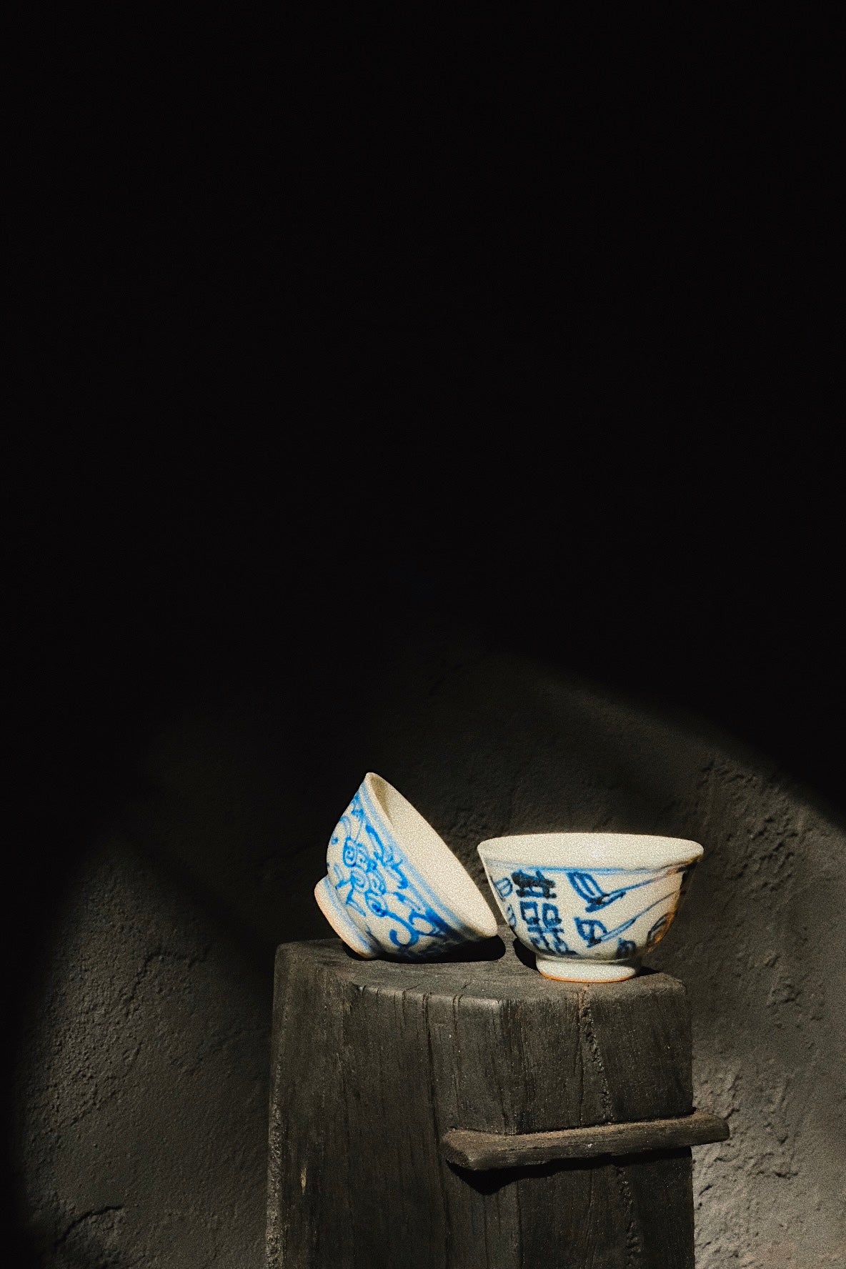 囍 double happiness | qing dynasty gong fu teacup