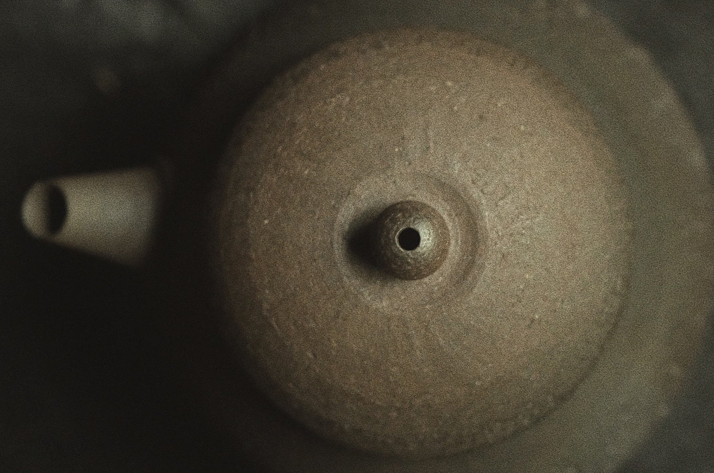 yixing sidehandle teapot • woodfired