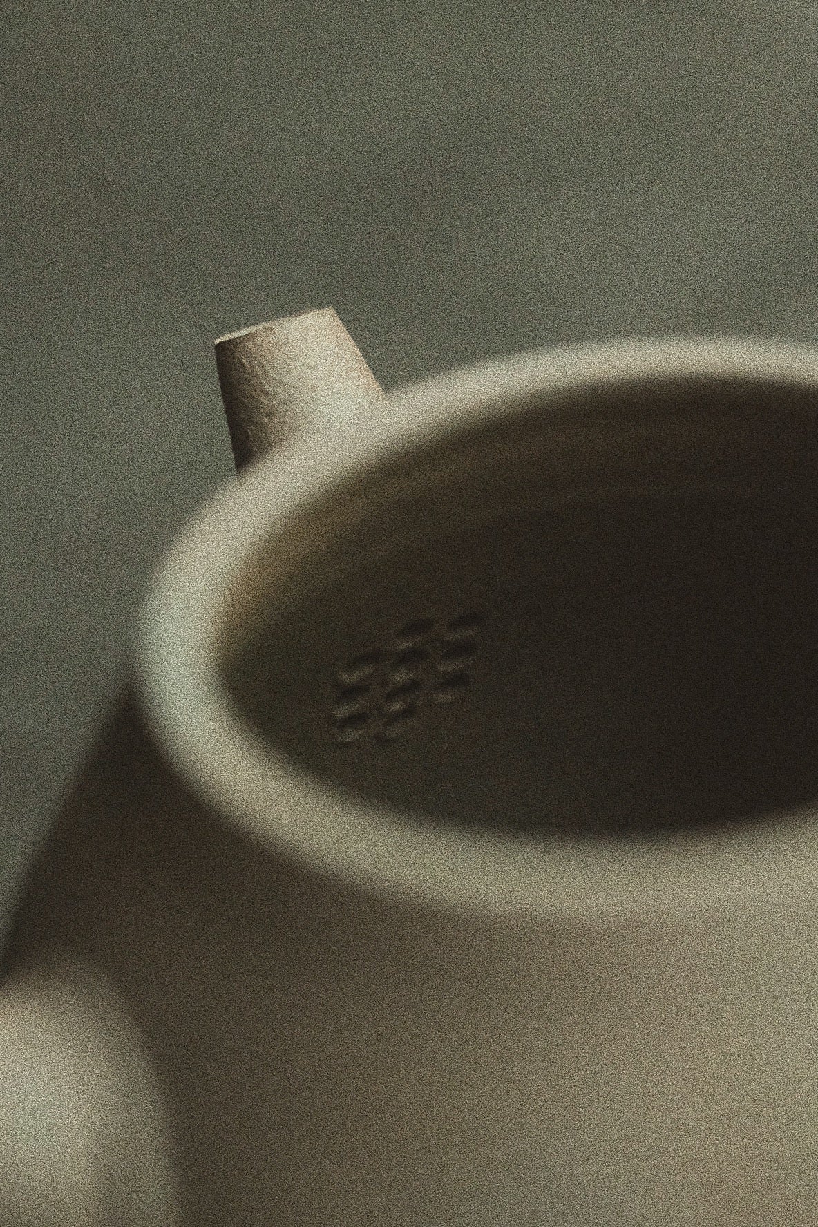 yixing sidehandle teapot • woodfired