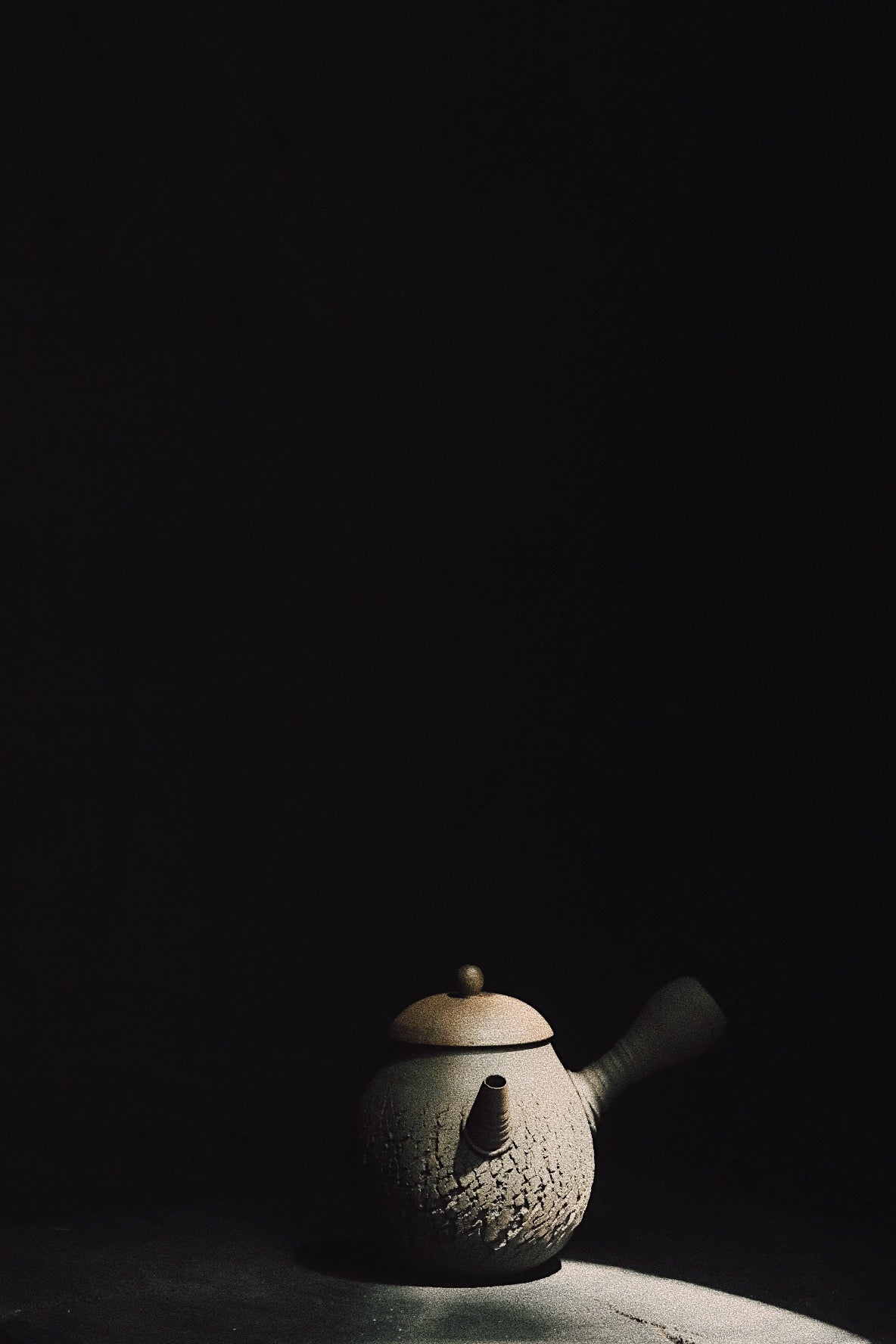 yixing sidehandle teapot • woodfired