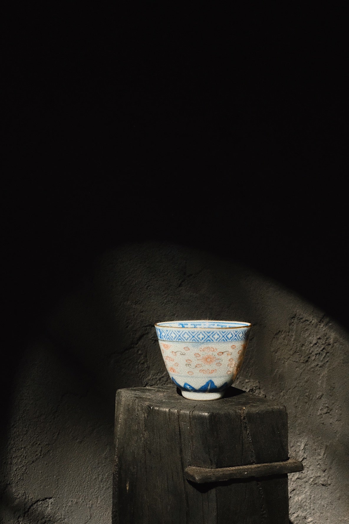 large 1980s gong fu teacup